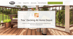 Desktop Screenshot of homedepot.trex.com